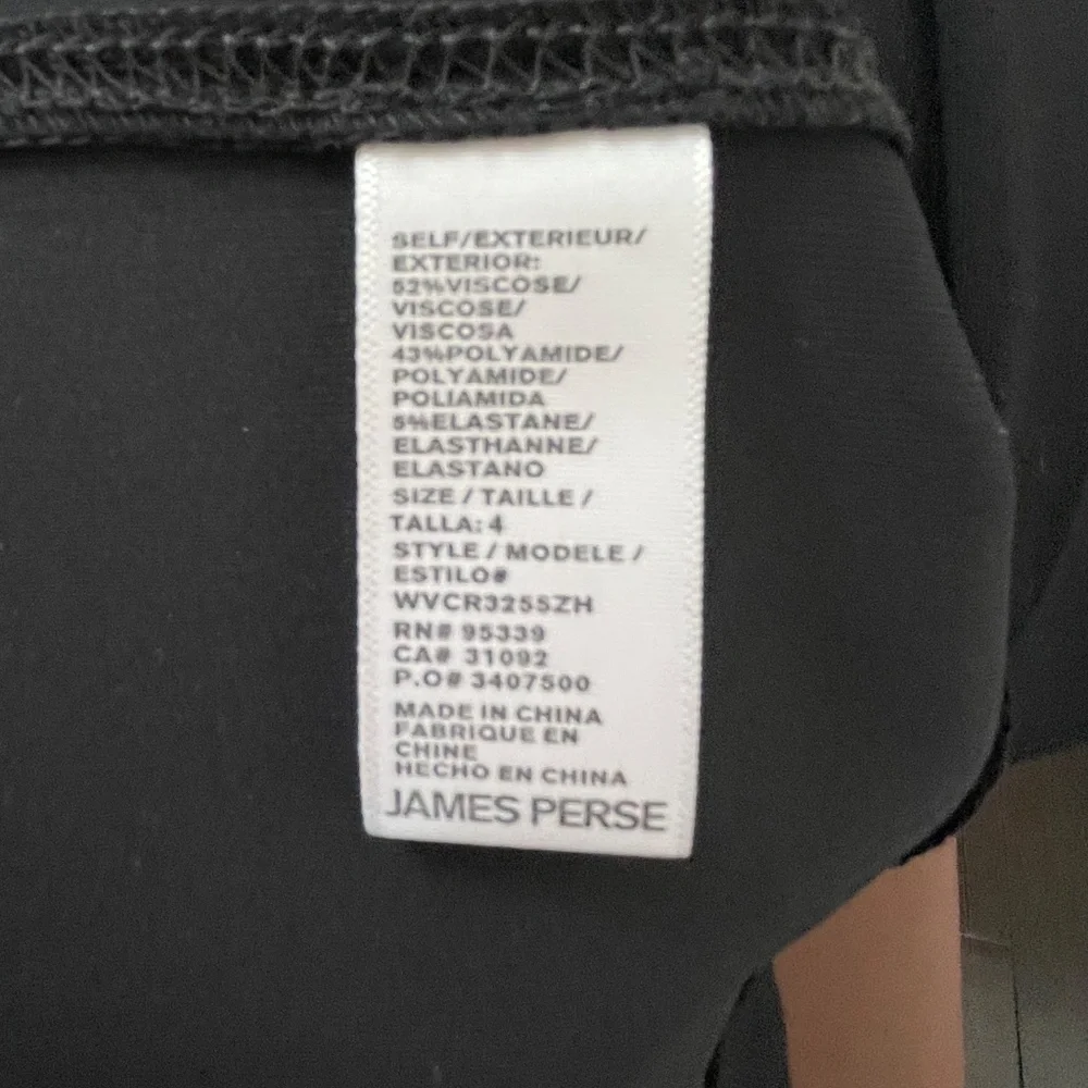 James Perse Black Cropped YOSEMITE Hoodie ~ Women’s Size 4 (fits like an XL) - Picture 13 of 14